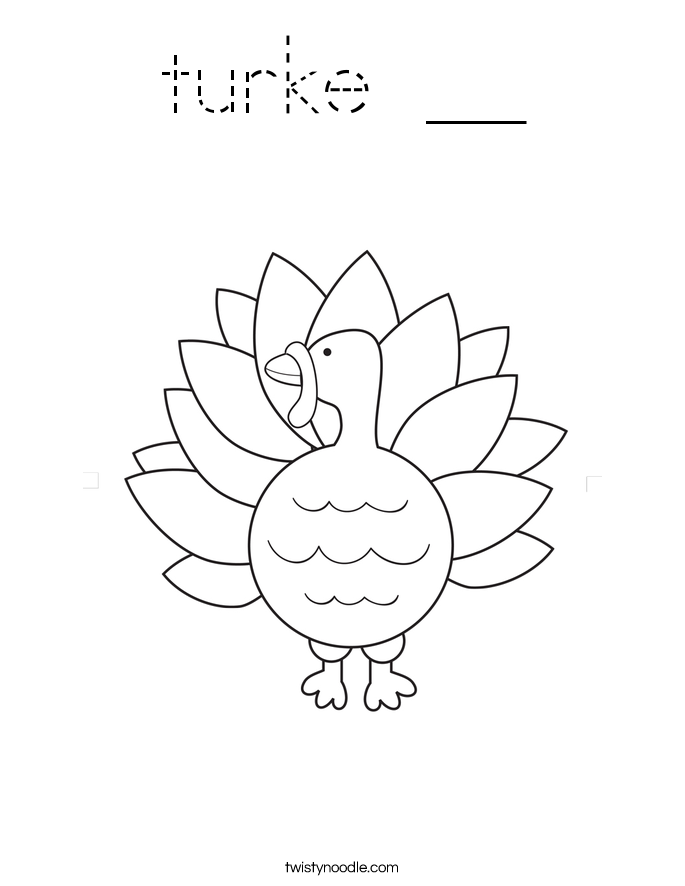 turke __ Coloring Page