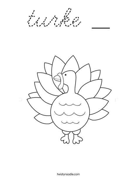 Happy Thanksgiving Coloring Page