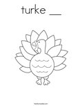 turke __Coloring Page