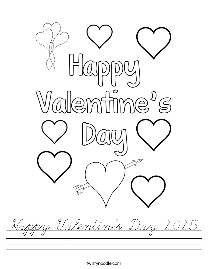 Happy Valentine's Day 2025 Worksheet