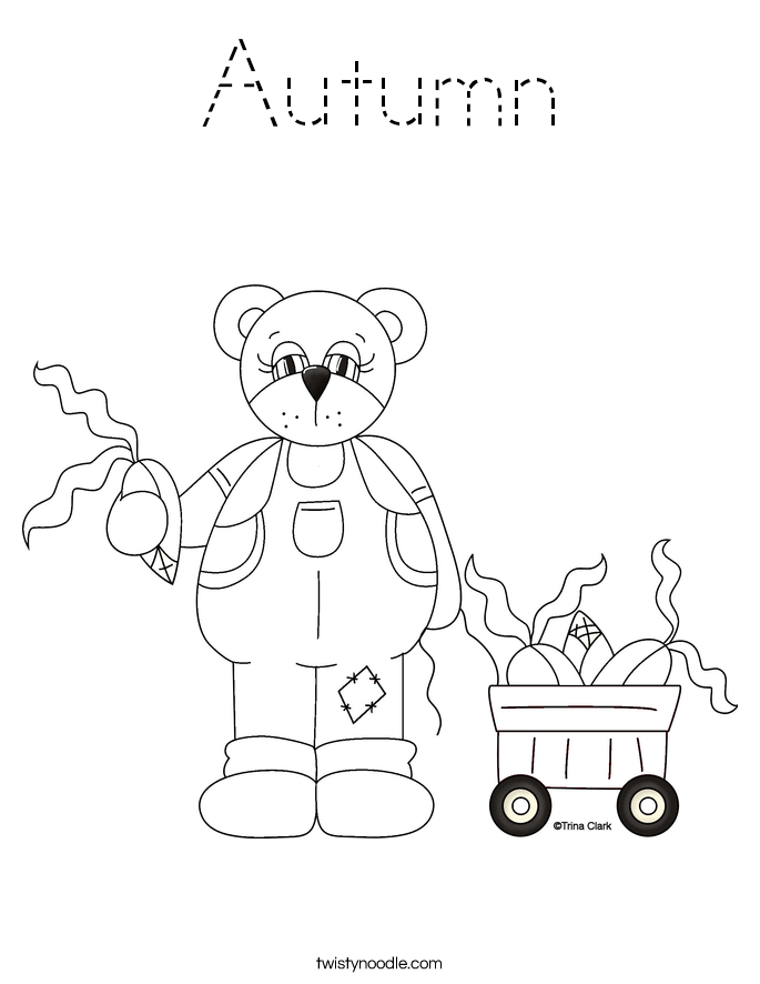 Autumn Coloring Page