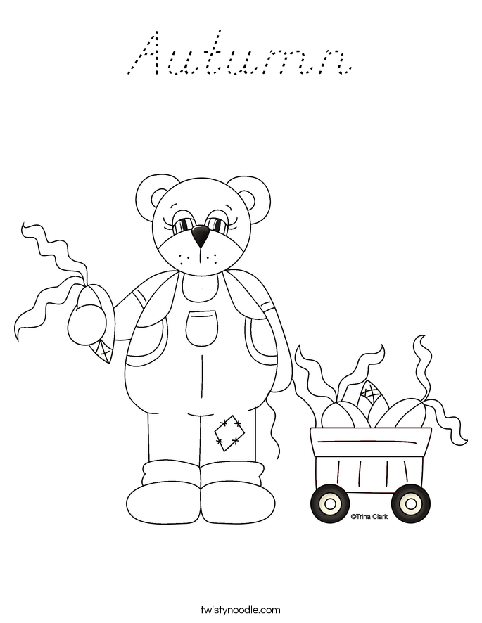 Autumn Coloring Page