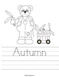 Autumn Worksheet