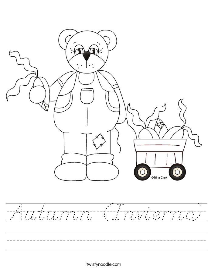 Autumn (Invierno) Worksheet