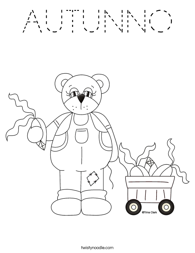 AUTUNNO Coloring Page