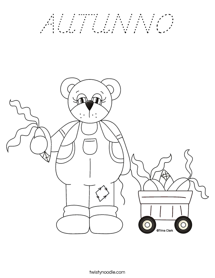 AUTUNNO Coloring Page