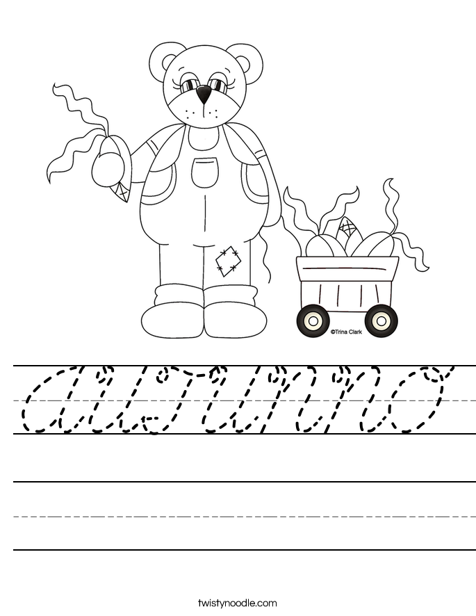 AUTUNNO Worksheet