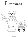 Bb--bear Coloring Page