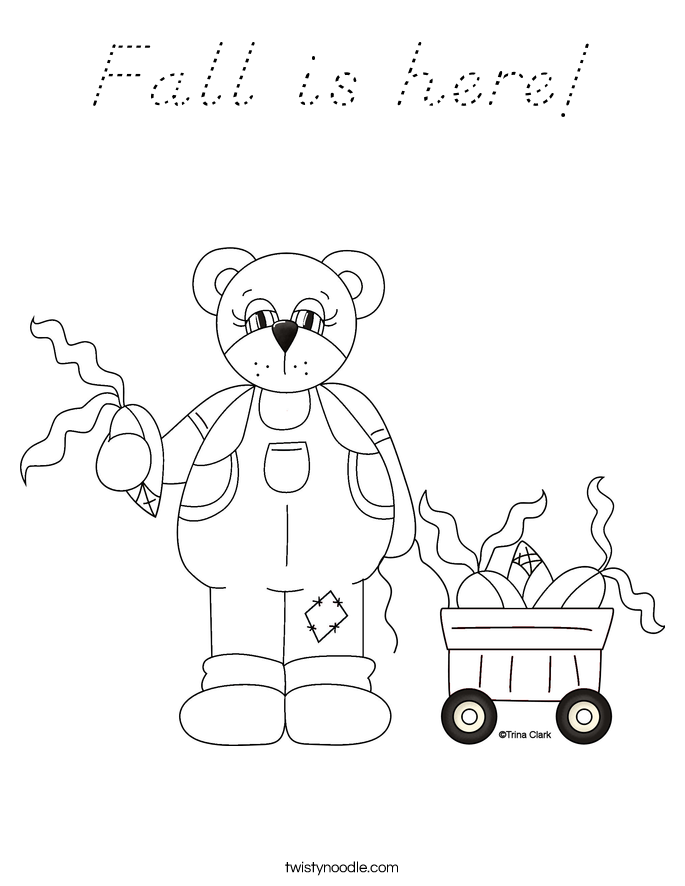 Fall is here! Coloring Page
