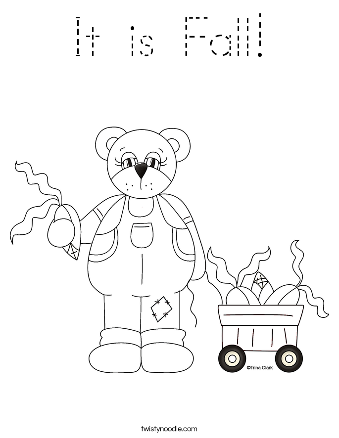 It is Fall! Coloring Page