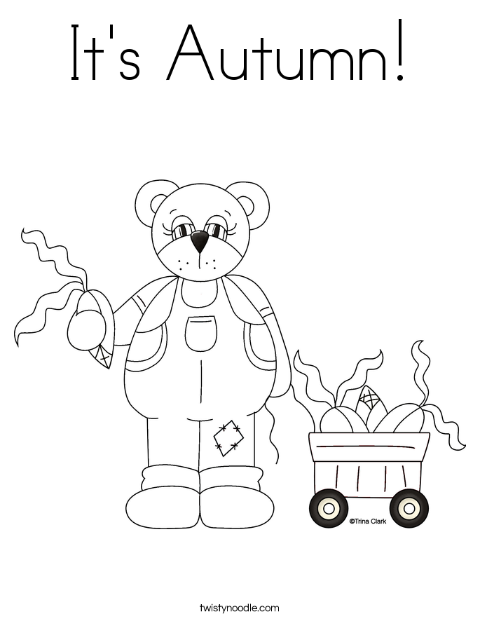 It's Autumn! Coloring Page