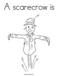 A scarecrow is Coloring Page