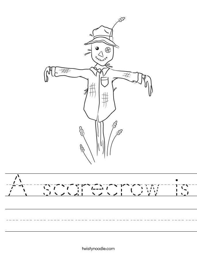 A scarecrow is Worksheet