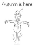 Autumn is here Coloring Page