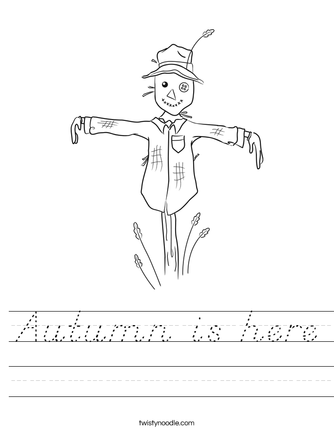 Autumn is here Worksheet