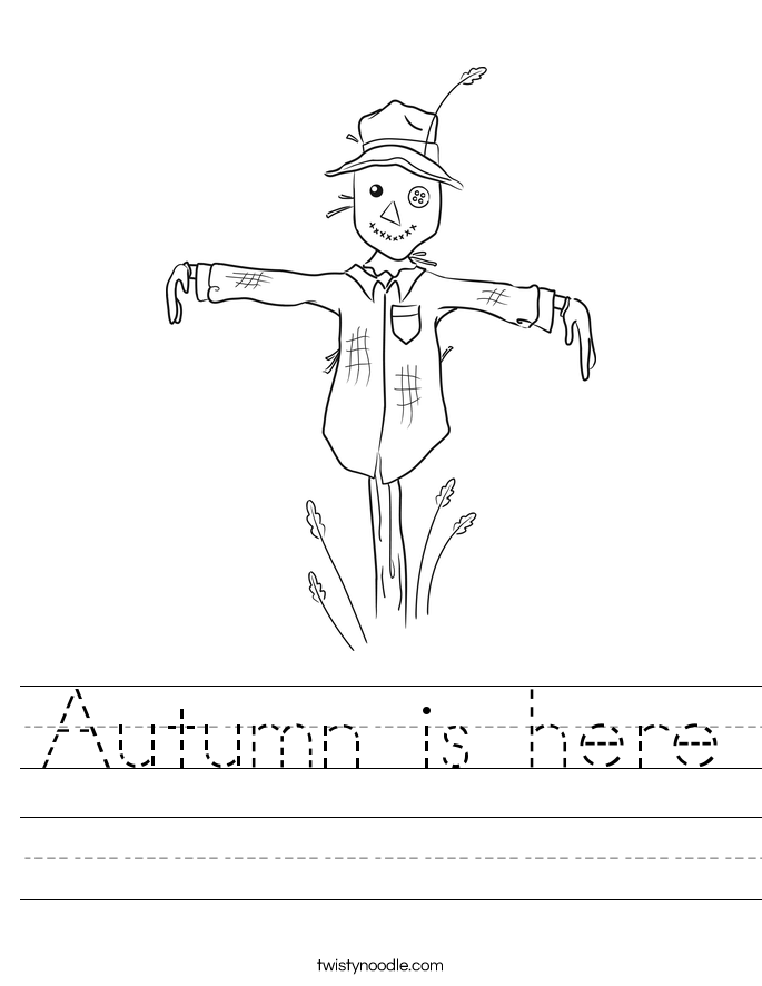Autumn is here Worksheet