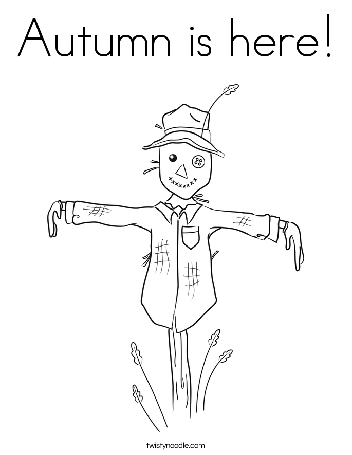 Autumn is here! Coloring Page