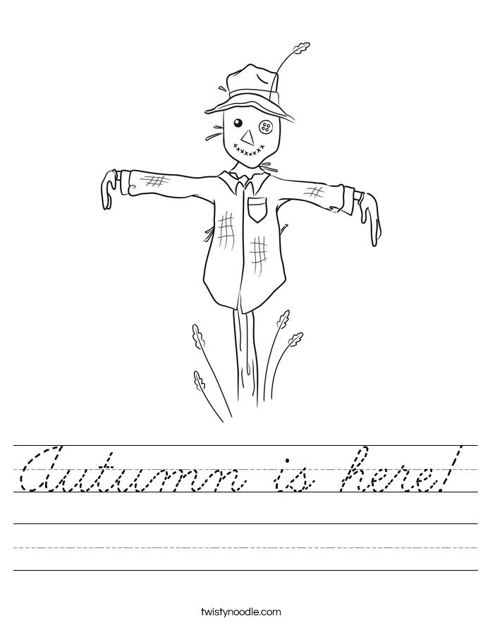 Autumn is here! Worksheet