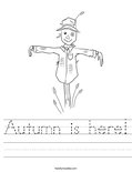 Autumn is here! Worksheet
