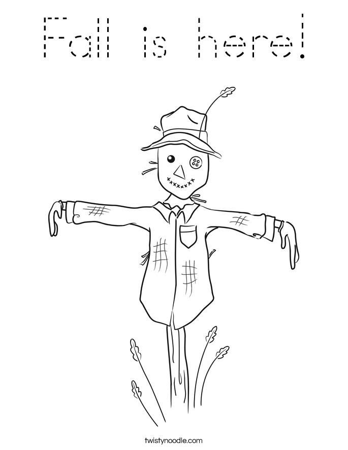 Fall is here! Coloring Page