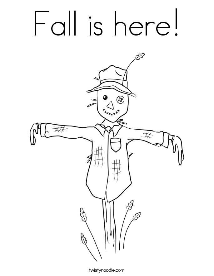 Fall is here! Coloring Page