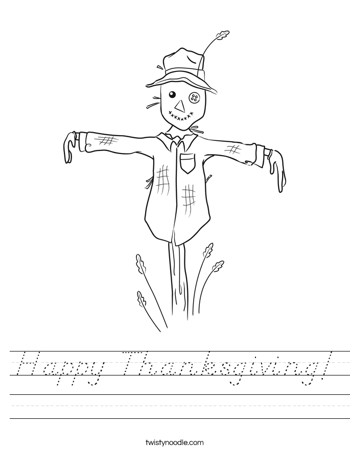 Happy Thanksgiving! Worksheet