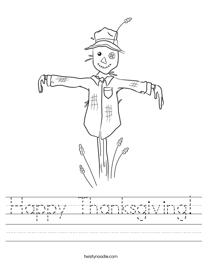 Happy Thanksgiving! Worksheet