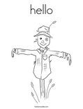 hello Coloring Page