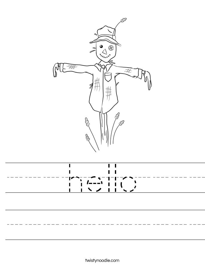 hello Worksheet