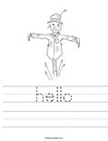 hello Worksheet