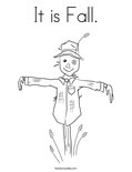 It is Fall. Coloring Page