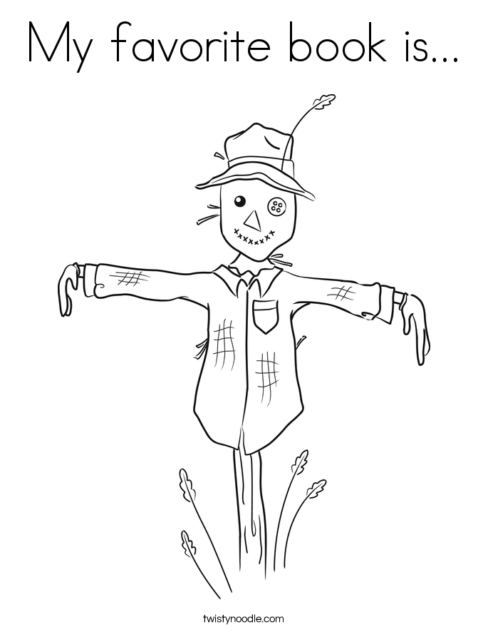 My favorite book is... Coloring Page