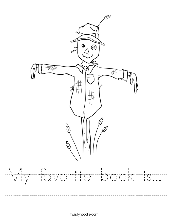My favorite book is... Worksheet