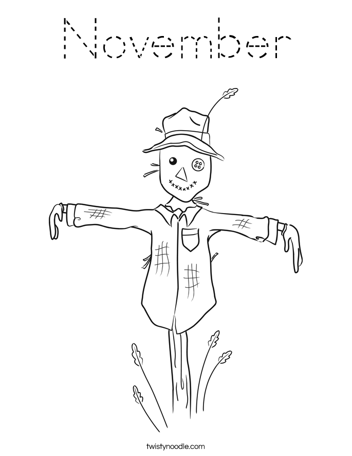November Coloring Page