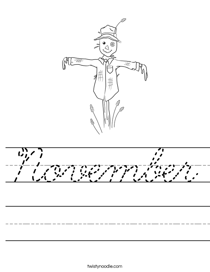 November Worksheet