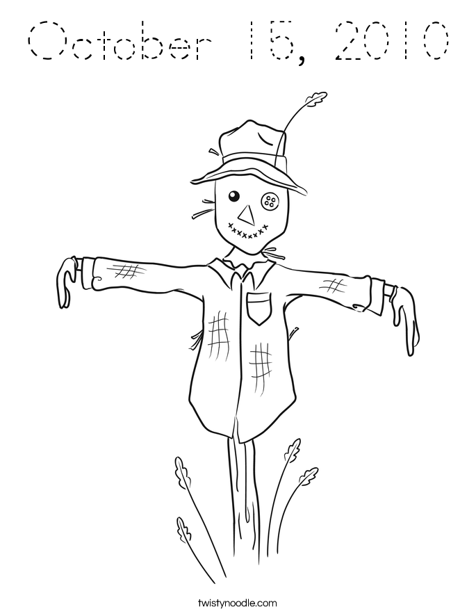October 15, 2010 Coloring Page