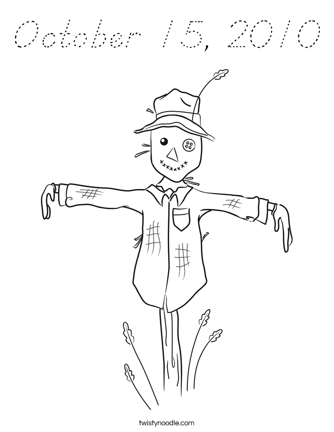 October 15, 2010 Coloring Page