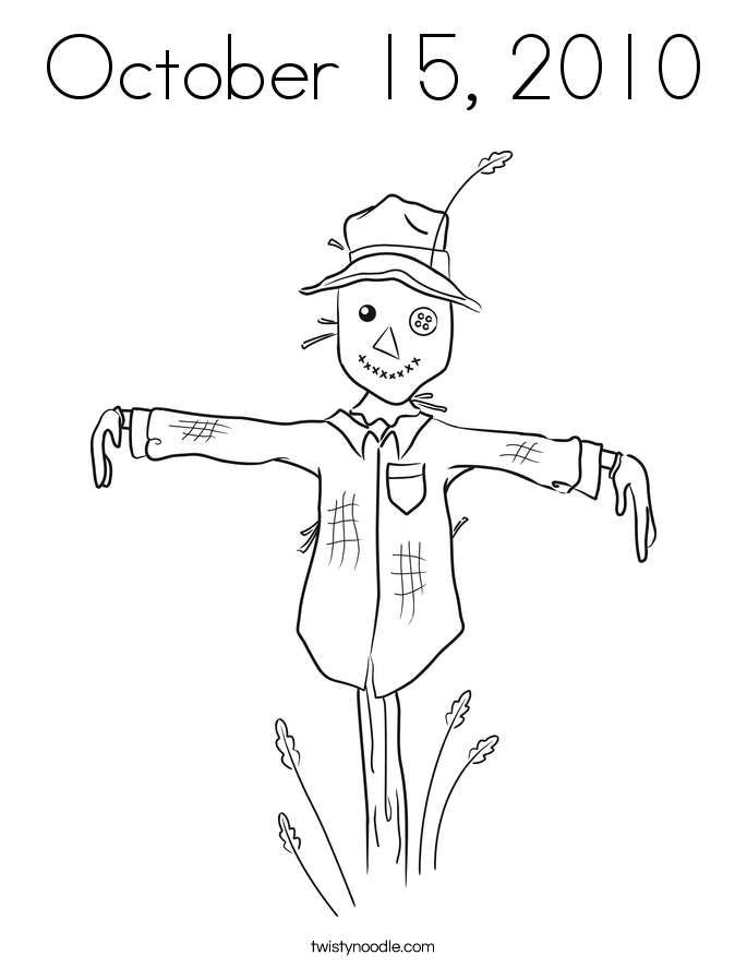 October 15, 2010 Coloring Page