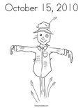 October 15, 2010 Coloring Page