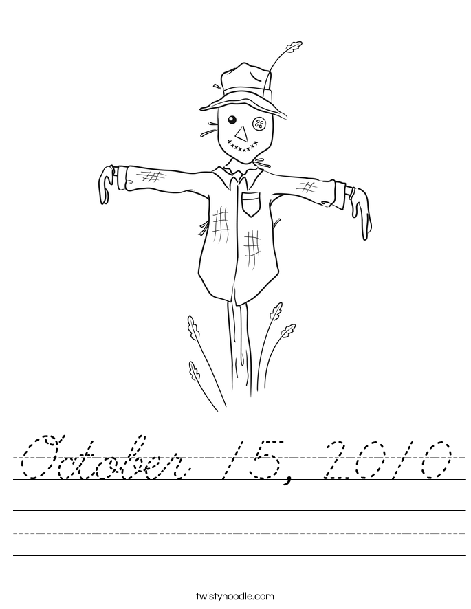 October 15, 2010 Worksheet