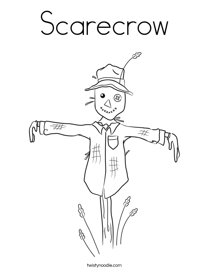 Scarecrow Coloring Page