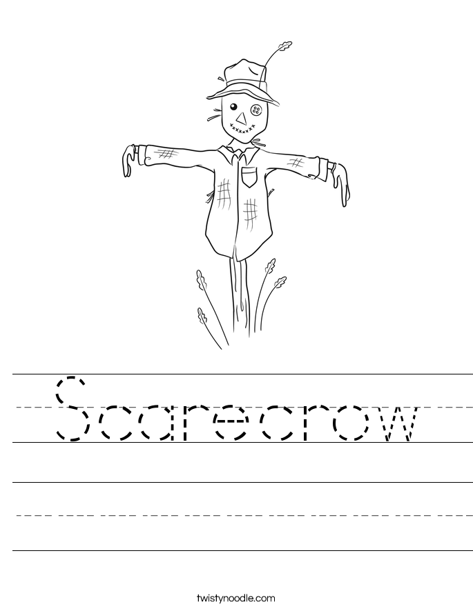 Scarecrow Worksheet