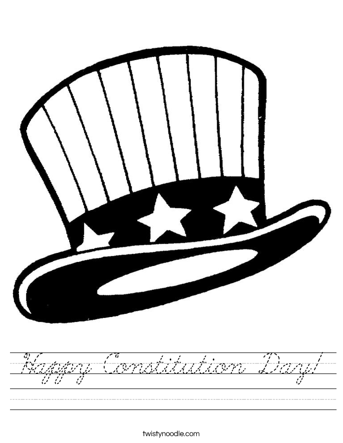 Happy Constitution Day! Worksheet