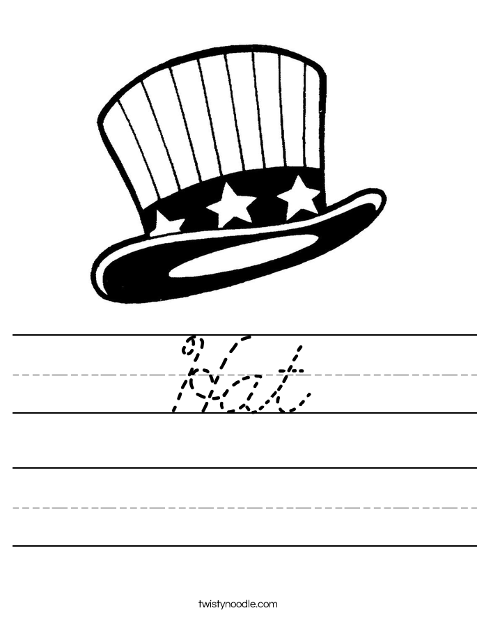 Hat Worksheet