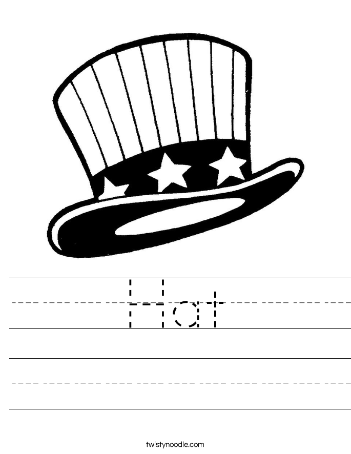 Hat Worksheet