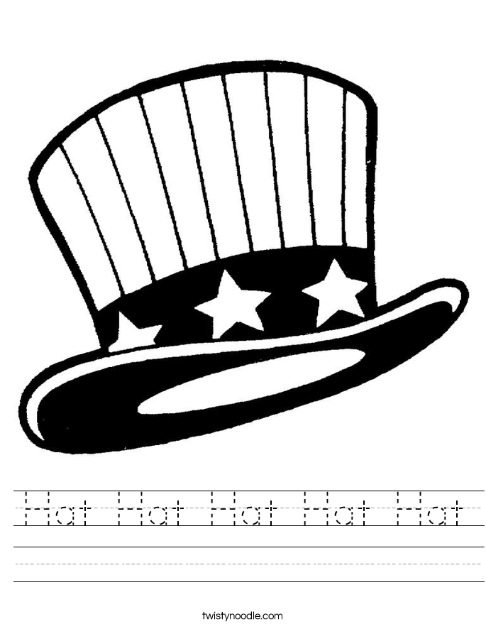Hat Hat Hat Hat Hat Worksheet