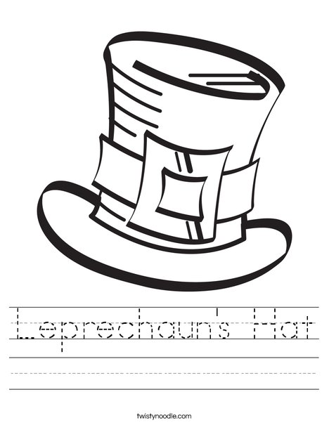 leprechaun hat printable