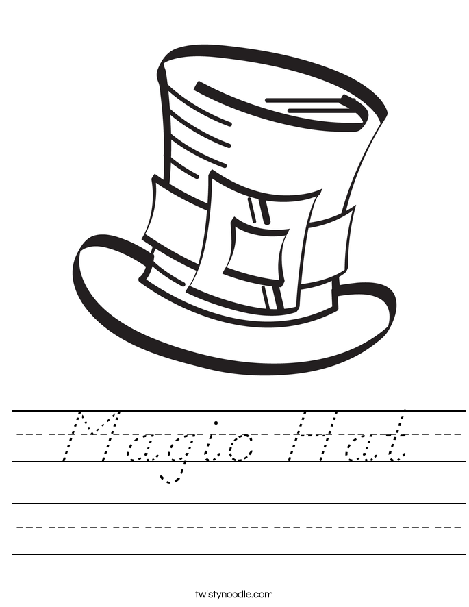 Magic Hat Worksheet