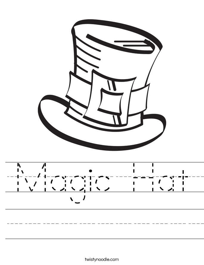 Magic Hat Worksheet