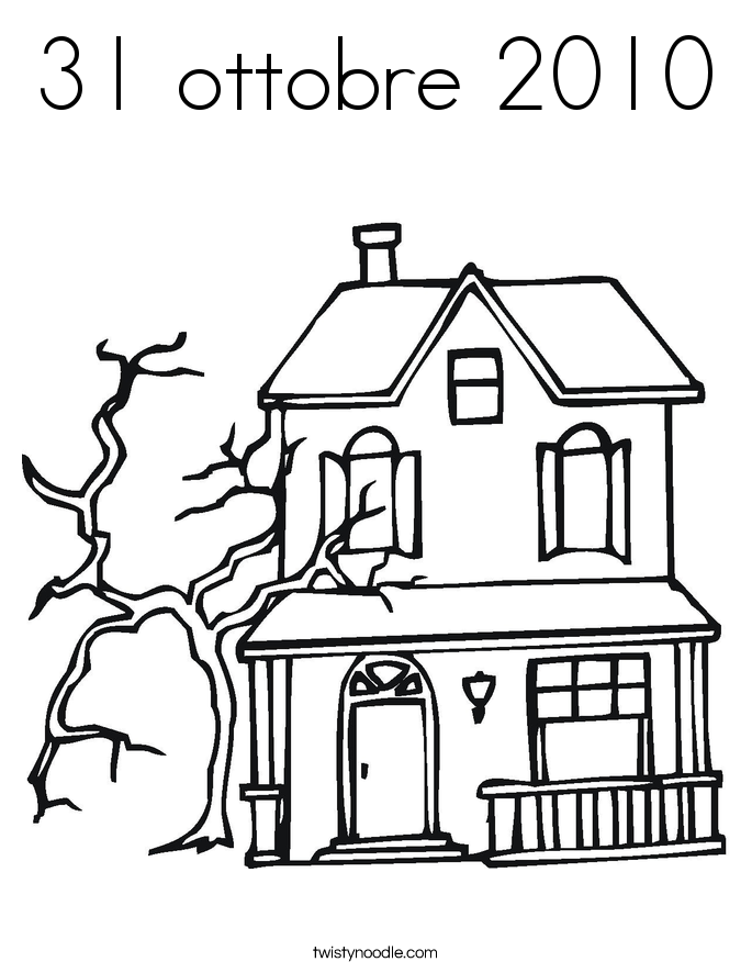 31 ottobre 2010 Coloring Page